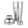 Irving Hammered Cocktail Shaker In Stainless Steel Viski