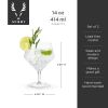 Angled Crystal Gin & Tonic Glasses by Viski