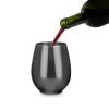 Gunmetal Stemless Wine Glasses by Viski