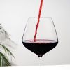 Reserve Inez Crystal Burgundy Glasses Viski