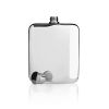 Harrison Stainless Steel Flask in Silver Viski