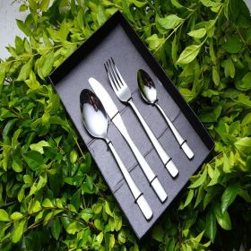 4 Piece Flatware Set Silverware Stainless Steel