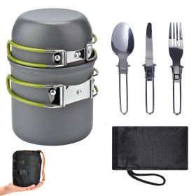 1 Set Outdoor Camping Cooking Kit Portable Non-Stick Backpacking