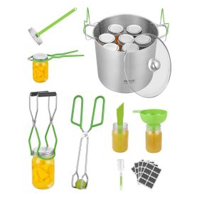 9 Pieces Stainless Steel Water Bath Canning Kit for Beginners