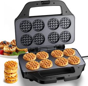 Mini Waffle Maker Machine, 8 Small Waffle Bites