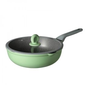 COOKER KING Bamboo Bluestone Series Household Non-stick Wok Pan