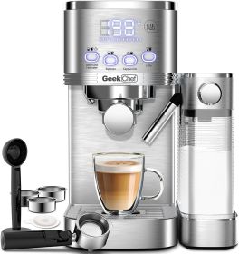 Geek Chef Espresso and Cappuccino Machine with Automatic Milk Frother