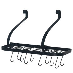 Wall Mount Pot Pan Rack Kitchen Cookware Storage Organizer
