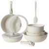 12pcs Non-Stick Cookware Set, with Detachable Handle for Kitchen