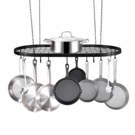 VEVOR Hanging Pot Rack, 32 inch Hanging Pot Rack Ceiling Mount