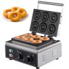 Commercial Waffle Donut Machine 6 Holes Double-Sided Heating 50-300Â°C