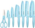 13 Piece Blue Coated Stainless Steel Boxed Knives Set