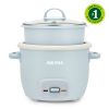 2-Cup Uncooked Rice Cooker & Food Steamer with Bonded Granite