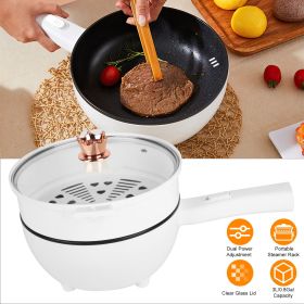 Frying Pan Portable Rapid Noodles Cooker with Long Handle Steamer Spatula