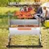 Rotisserie Grill with Windscreen, BBQ Whole Pig Lamb Goat Charcoal Spit Grill, 46 Inch 132 Lbs Capacity