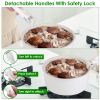 Nonstick Induction Kitchen Pots and Pans Set with Detachable Handles