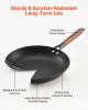 Nonstick Skillets with Detachable Wood Handle, Pre-Seasoned Chef's Pan