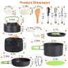 16Pcs Camping Cooking Ware Set Camping Stove Cookware Kit