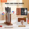 VEVOR Magnetic Knife Block, 12 inch Home Kitchen Knife Holder, Double Sided Magnetic Knife Stand, Multifunctional Storage Acacia Wood Knives Rack