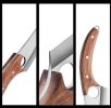 Handmade Fulltang Stainless Steel Meat Cleaver with Wooden Handle