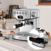 1350W  Semi-automatic coffee machine 19Bar (ULKA) high pressure pump extraction 1 cup / 2 cup espresso machine 1.8L water