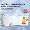Chest Freezer, 17.2 Cu.ft / 488 L Large Deep Freezer & 4 Removable Baskets
