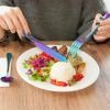 Stainless Steel Silverware Cutlery Kitchen Utensil Set with Fork Knife Tea Spoon