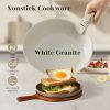 12pcs Non-Stick Cookware Set, with Detachable Handle for Kitchen