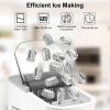 Electric Countertop Ice Maker with Ice Scoop Basket