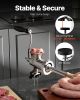 Manual Meat Grinder, 304 Stainless Steel Hand Crank Meat Mincer with Steel Table Clamp, Sausage Stuffer with 2 Cutting Plates & Sausage Tube