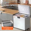 VEVOR Chest Freezer, 7 Cu.ft / 198 L Compact Deep Freezer