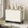 1 Universal Metal Kitchen Knife Holder with Chopping Board Storage