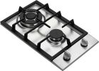 Ramblewood GC2-37P (LPG/Propane Gas) high efficiency 2 burner gas cooktop