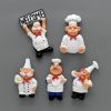 6pcs, Cute Cartoon Chef Refrigerator Magnets