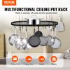 VEVOR Hanging Pot Rack, 32 inch Hanging Pot Rack Ceiling Mount