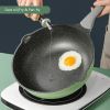COOKER KING Bamboo Bluestone Series Household Non-stick Wok Pan