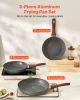 Nonstick Heavy-Duty Skillets with Heat-Resistant Handle