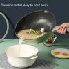 COOKER KING Bamboo Bluestone Series Household Non-stick Wok Pan