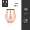 Copper Stemless Wine Glasses by Viski