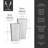 2-Piece Harrison Shaker Tin Set in Stainless Steel Viski