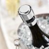 Harrison Heavyweight Champagne Stopper in Silver Viski