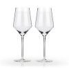 Raye Crystal Angled Chardonnay Glasses Viski