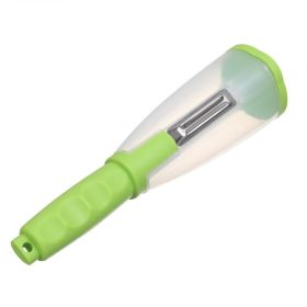 Multifunctional Storage Type Peeling Knife (Color: Green)