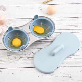 1pc Microwave Egg Poacher (Color: Nordic Blue)