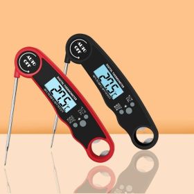 Digital Meat Thermometer with Probe (Color: Black)