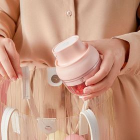 Electric Garlic Chopper Mini, Garlic Masher Crusher (Color: Pink)