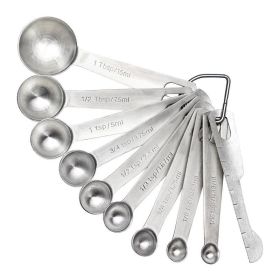 Measuring Spoons: U-Taste 18/8 Stainless Steel Measuring Spoons Set of 9 Piece (Type: 10 pieces)