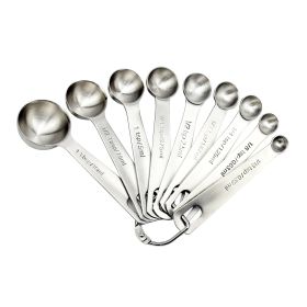 Measuring Spoons: U-Taste 18/8 Stainless Steel Measuring Spoons Set of 9 Piece (Type: 9 pieces)