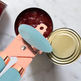1pc Kitchen Multifunctional Can Opener (Color: Cyan)
