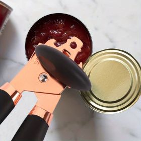 1pc Kitchen Multifunctional Can Opener (Color: Black)